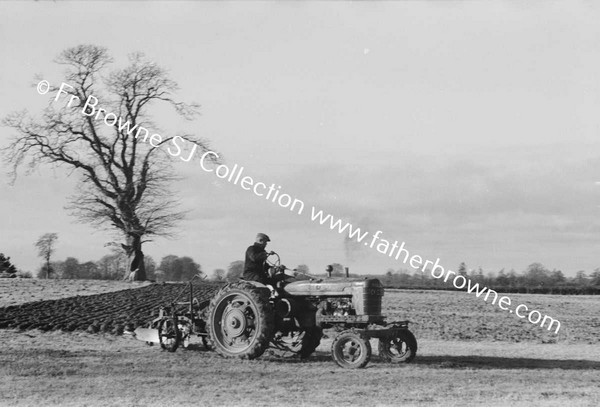 PREPARING FOR SOWING WHEAT WITH TRACTOR